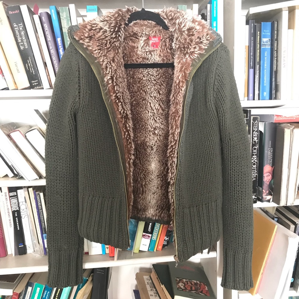 Miss Sixty sweater with Faux fur. Rare find! ✨